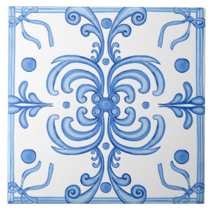 Traditioneller Mittelmeer Portugiesischer Azulejo Fliese