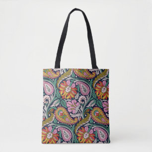 Traditioneller Mughal Allover Designart,asian,Back Tasche