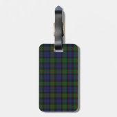 Traditioneller Murray Tartan Karierter Gepäckträge Gepäckanhänger (Rückseite vertikal)