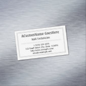 Traditioneller Nagel-Techniker-magnetische Magnetische Visitenkarte (Beispiel)