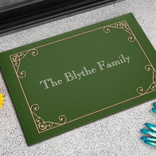Traditioneller Name der Goldrahmen Fußmatte