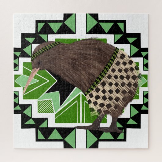 Traditioneller neuseeländischer Vogel- Kiwi Bird Puzzle (Vertikal)
