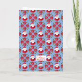 Traditioneller Niedlicher Weihnachtsmann Wir wünsc Karte (Rückseite)