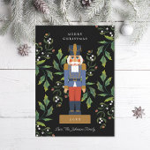 Traditioneller Nutcracker Feiertagskarte