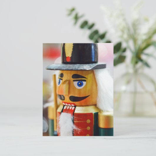 Traditioneller Nutcracker Postkarte (Stehend Vorderseite)