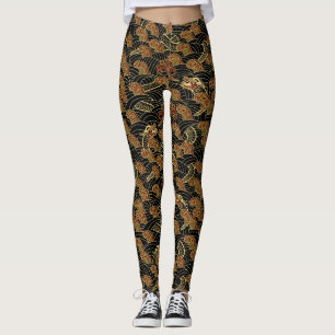Traditioneller orientalischer Drache Leggings