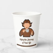 Traditioneller Papierbecher (Rückseite)