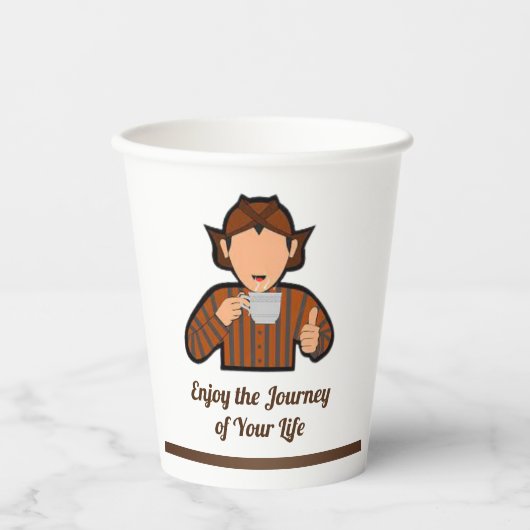 Traditioneller Papierbecher (Vorderseite)