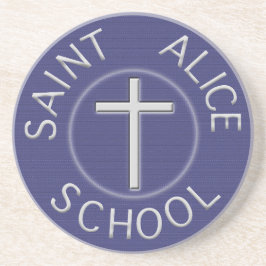 Traditioneller Patch der Saint Alice School Getränkeuntersetzer
