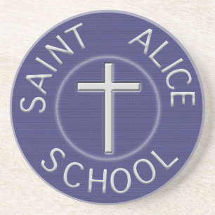 Traditioneller Patch der Saint Alice School Getränkeuntersetzer