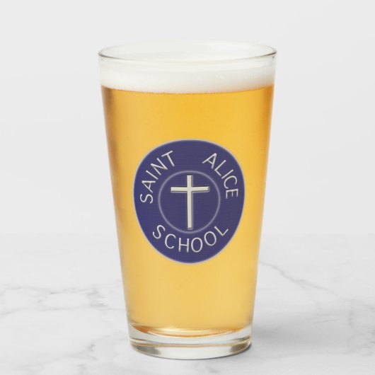 Traditioneller Patch der Saint Alice School Glas (Vorne (Gefüllt))