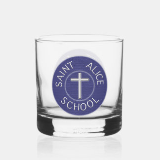 Traditioneller Patch der Saint Alice School Whiskyglas