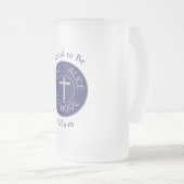 Traditioneller Patch von Saint Alice ist stolz auf Mattglas Bierglas (VorderseiteRechts)