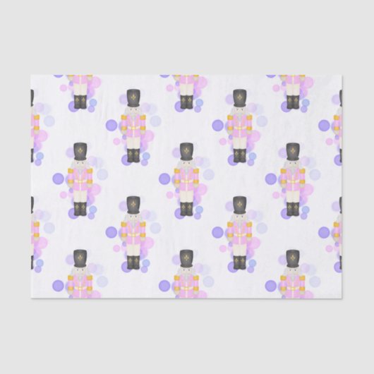 Traditioneller Pink & Lilac Weihnachtscrecker Seidenpapier (Vorderseite)