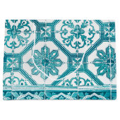 Traditioneller portugiesischer blauer große geschenktüte (Vorderseite)