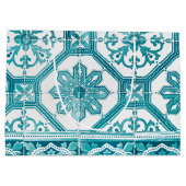 Traditioneller portugiesischer blauer große geschenktüte (Rückseite)