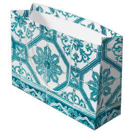 Traditioneller portugiesischer blauer große geschenktüte