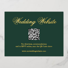 Traditioneller QR-Kodex für Hochzeitsszenarien für Folie Einladungspostkarte