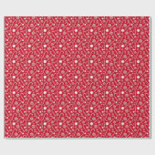 Traditioneller Red Candy Cane Peppermint Geschenkpapier (Flach)