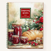 Traditioneller Rezeptplaner für Wasserfarben Notizblock (Vorderseite)