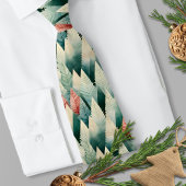 Traditioneller Rotgrüner Wasserfarbenfroher Weihna Krawatte