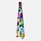 Traditioneller Rustikaler Blumengarten Krawatte (Rückseite)