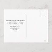 Traditioneller rustikaler Winter Frohe Weihnachten (Rückseite)