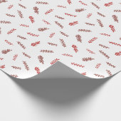 Traditioneller Rustikaler Winterwald Weihnachten Geschenkpapier (Ecke)