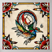 Traditioneller Sailor Jerry-Inspiriert Flash Tatto Poster (Vorne)