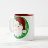 Traditioneller Santa Zweifarbige Tasse (Vorderseite Links)