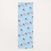 Traditioneller Schneemann mit frohen Weihnachten a Yogamatte (Vorderseite)