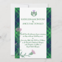 Traditioneller schottischer Tartan Border and This