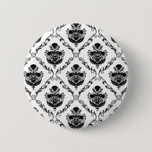 Traditioneller schwarzer Damast Button (Vorderseite)