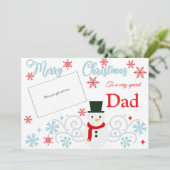 Traditioneller Snowman Weihnachtskartenhalter Karte (Stehend Vorderseite)