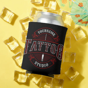 Traditioneller Stil ADD NAME Tattoo Studio Shop Dosenkühler