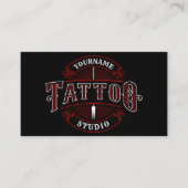 Traditioneller Stil ADD NAME Tattoo Studio Shop Visitenkarte (Vorderseite)