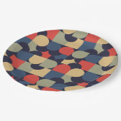 Traditioneller Stil Pappteller (Schrägansicht)