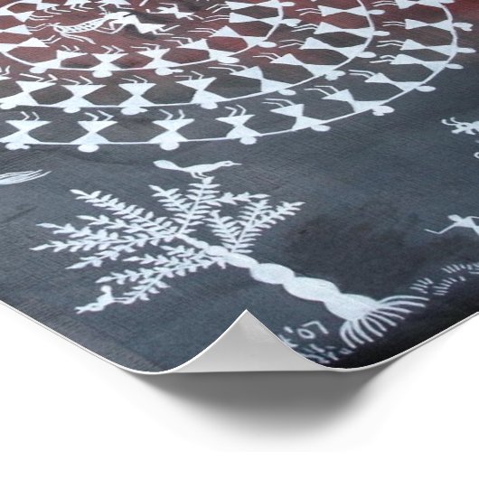 Traditioneller Taarpa-Tanz Poster (Ecke)