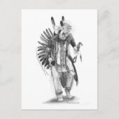 Traditioneller Tänzer Postkarte (Vorderseite)