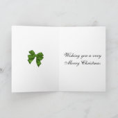 Traditioneller Tartan Weihnachten Karte (Innenseite)