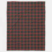 Traditioneller Tartan Weihnachtskomfort Fleecedecke (Vorderseite)