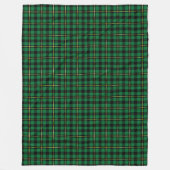 Traditioneller Tartan Weihnachtskomfort Fleecedecke (Vorderseite)