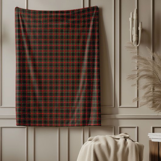 Traditioneller Tartan Weihnachtskomfort Fleecedecke