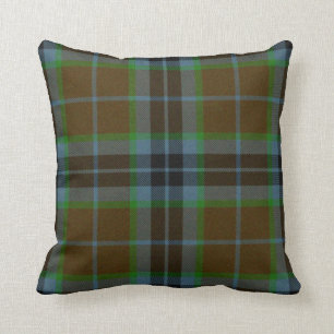 Traditioneller Thomsontartan-kariertes Kissen