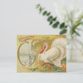 Traditioneller Truthahn zu Thanksgiving Postkarte (Stehend Vorderseite)