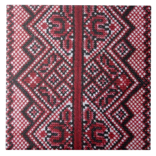 Traditioneller ukrainischer Entwurf Fliese (Vorderseite)