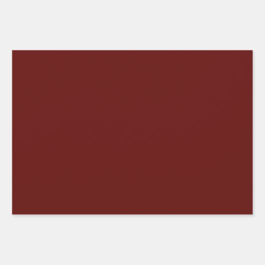 Traditioneller Urlaub Solids Rot, Blau und Grün Geschenkpapier Set (Vorderseite)