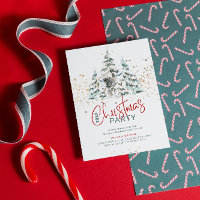 Traditioneller Wasserfarbenbaum in Blau und Rot