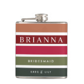 Traditioneller Weihnachts-Bridmaid-Hip Flask Flachmann (Vorderseite)