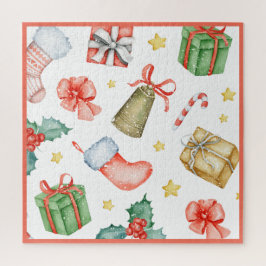Traditioneller Weihnachts-Schneewasserspass Puzzle